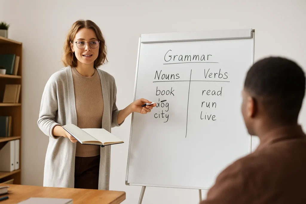 How TESOL courses teach English grammar